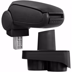 Bracciolo console centrale per: Polo 9N / 9N2 / 9N3 Materiale: con rivestimento in tessuto (tessuto piatto) Colore: nero - br ...