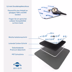 axion elettrodo autoadesivo grande per la schiena 20x12 cm - compatibile con Sanitas, Beurer, ecc. 1 pz Elettrodi - Vista aggiuntiva 4