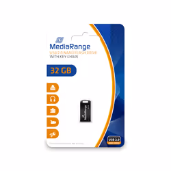 MediaRange MR922, 32 GB, USB Type-A / Micro-USB, 2.0, 15 MB/s, Senza coperchio, Nero