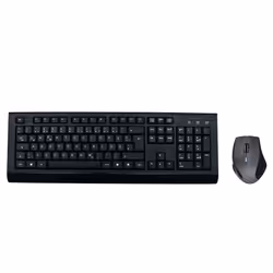 MediaRange MROS104-FR tastiera Mouse incluso Ufficio RF Wireless AZERTY Francese Nero, Grigio - Vista aggiuntiva 3