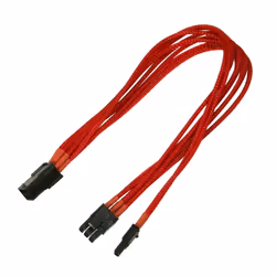 Nanoxia 6-Pin 8-Pin PCI-E, 30cm, 0,3 m, PCI-E (6+2 pin), PCI-E (6-pin), Maschio, Femmina, Dritto