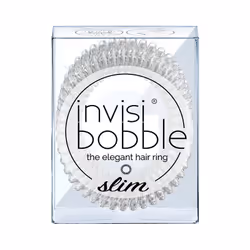 invisibobble SLIM, Elastico capelli per coda di cavallo, Trasparente, 3 pz