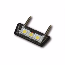 KOSO Mini LED targa leggera, nera, nero