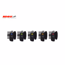 KOSO riscaldato impugnature Titan-X per Harley Davidson con interruttore integrato, nero, nero