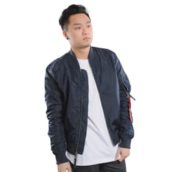 Alpha Industries MA-1 TT Giacca, blu, dimensione XS per uomo