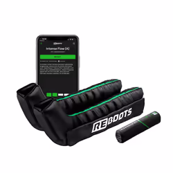 Reboots GO Lite, Massaggio a compressione, Piedi, Gambe, Nero, Verde, Pulsanti, Batteria, Da Incasso