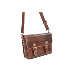 Alpenleder Reporter Borsa da spalla Marrone