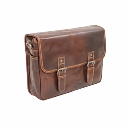 Alpenleder Reporter Borsa da spalla Marrone