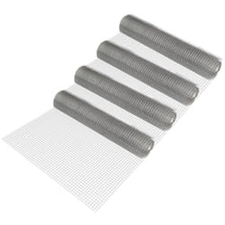 Pro.tec - Rete Metallica in Rotolo da 25m Alta 1m Maglia Quadrata Rete in Acciaio per Recinzione - 4 Rotoli