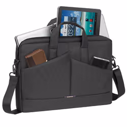 Rivacase 8731 15.6" Borsa da corriere Grigio - Vista aggiuntiva 4