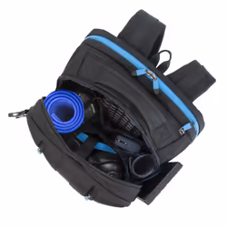 Rivacase 7860 17.3" Zaino Nero, Blu - Vista aggiuntiva 7