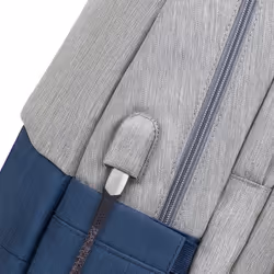 Rivacase 7567 17.3" Custodia con bordo Grigio, Blu marino - Vista aggiuntiva 8