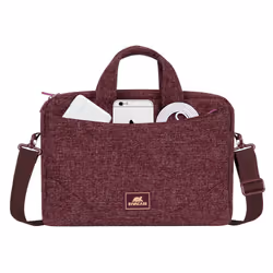Rivacase 7921 35,6 cm (14") Borsa da corriere Borgogna, Bianco - Vista aggiuntiva 4
