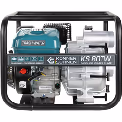 La motopompa ad alte prestazioni per acque cariche TM "Könner & Söhnen" KS 80TW è progettata per pompare liquidi contenenti f ...