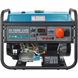 Generatore a benzina KS 7000E-3 ATS con sistema integrato (ATS) per utenze trifase (400V), potenza massima 5500 W, con avviam ...