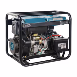 Könner & Söhnen KS 9100HDE-1/3 ATSR gruppo elettrogeno 6000 W 11 L Diesel Colore acqua, Nero - Vista aggiuntiva 5