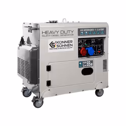 Könner & Söhnen KS 9200HDES-1/3 ATSR gruppo elettrogeno 7000 W 11 L Diesel Acciaio inox - Vista aggiuntiva 3