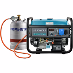 Generatore ibrido a benzina e gas KS 10000E G Serie DUAL FUEL. Potenza massima: 8000W, 1x16A, 1х32 (230V), 12V. Regolatore au ...