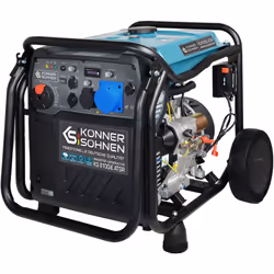 Generatore Inverter KS 8100iE ATSR della marca "Könner & Söhnen" Potenza massima 8,0 kW, 1x16 A (230 V), 1x32 A (230 V), 2 po ...