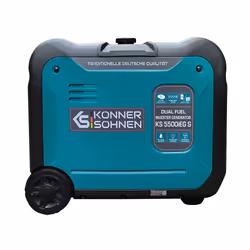 Könner & Söhnen KS 5500iEG S gruppo elettrogeno 5000 W 13,5 L GPL, Benzina Colore acqua, Nero - Vista aggiuntiva 5