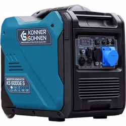 Generatore Inverter KS 6000iE S di Könner & Söhnen Scocca insonorizzata (70 dB Lpa a 7 m). Potenza massima 5500 W, 1x Schuko  ...