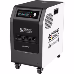 Stazione di energia portatile KS 3000PS Potenza nominale: 3000 W Forma della tensione di uscita: onda sinusoidale pura Capaci ...