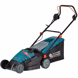 Tagliaerba elettrico KS 38LM-BL, potenza motore 1400 W, velocità a vuoto 3000 giri/min, capacità di taglio 380 mm, altezza re ...