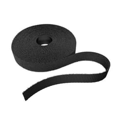 KabelDirekt 1045 fascetta Fascetta con gancio e anello Nero 1 pz