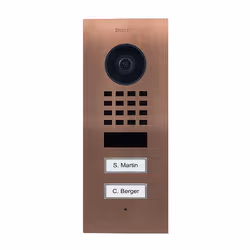 DoorBird D1102V, 1080p, 150°, 82°, 6 m, IR, Acciaio spazzolato