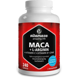 Vitamaze Maca high dosage + L-Arginine + Vitamins + Zinc 240 caps.