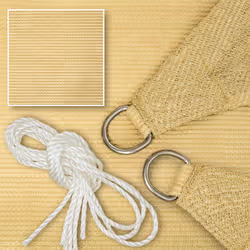 TecTake 401809 vela ombreggiante Beige