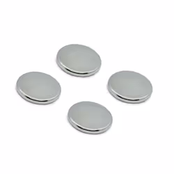 Silwy PM00-14-4, Rotondo, Neodimio, Metallico, 2,8 cm, 3 mm, 4 pz