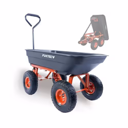 Carrello ribaltabile FUXTEC FX-KW2175 nero con comodo manubrio e maniglia di trazione gommata. Rendi più facile ogni tipo di ...