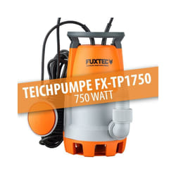 Fuxtec - Pompa sommersa per acque nere TP1750 Pompa sommergibile 750W da giardino per stagni