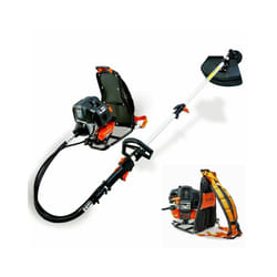 Fuxtec - Decespugliatore tagliabordi falciatrice a scoppio a zaino a spalla 2in1 52cc FX-MS152T