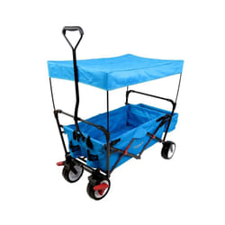 Carrello da giardino pieghevole da campeggio / spiaggia per la spesa FUXTEC CT350 BLU