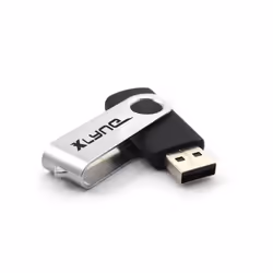 xlyne Swing SWG, 64 GB, USB tipo A, 2.0, 8 MB/s, Girevole, Nero, Argento