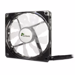 Inter-Tech L-12025 Aura, Ventilatore, 12 cm, 1500 Giri/min, Nero