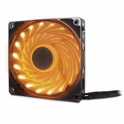 Inter-Tech L-12025 Aura Case per computer Ventilatore 12 cm Nero