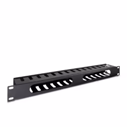 Inter-Tech 88887276, Canalina per cavi, Nero, 1U, 72 mm, 483 mm, 44,5 mm