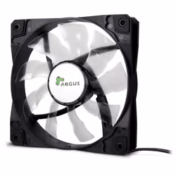 Inter-Tech Argus L-12025, Ventilatore, 12 cm, 1200 Giri/min, Nero