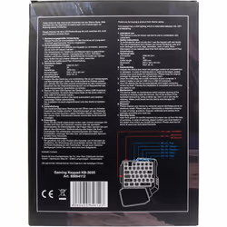 Inter-Tech KB-3035 tastiera Gaming USB QWERTY Nero - Vista aggiuntiva 4