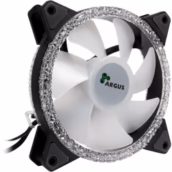 Inter-Tech RS-071 RGB Case per computer Ventilatore 12 cm Nero, Bianco