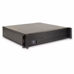 Inter-Tech 2U-K-240L, Supporto, Server, Nero, micro ATX, Mini-ITX, 2U, 6 cm