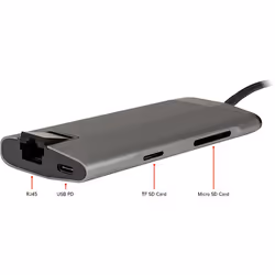 Inter-Tech GDC-802 USB 3.2 Gen 1 (3.1 Gen 1) Type-C Grigio