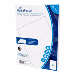 MediaRange MRINK142 etichetta autoadesiva Permanente Bianco 150 pz