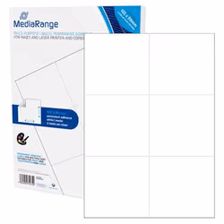 MediaRange MRINK144, Bianco, Permanente, 105 x 99, A4, Opaco, Laser/Inkjet