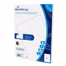 MediaRange MRINK145 etichetta autoadesiva Permanente Bianco 400 pz