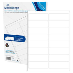 MediaRange MRINK147 etichetta autoadesiva Permanente Bianco 800 pz