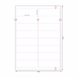 MediaRange MRINK147 etichetta autoadesiva Permanente Bianco 800 pz